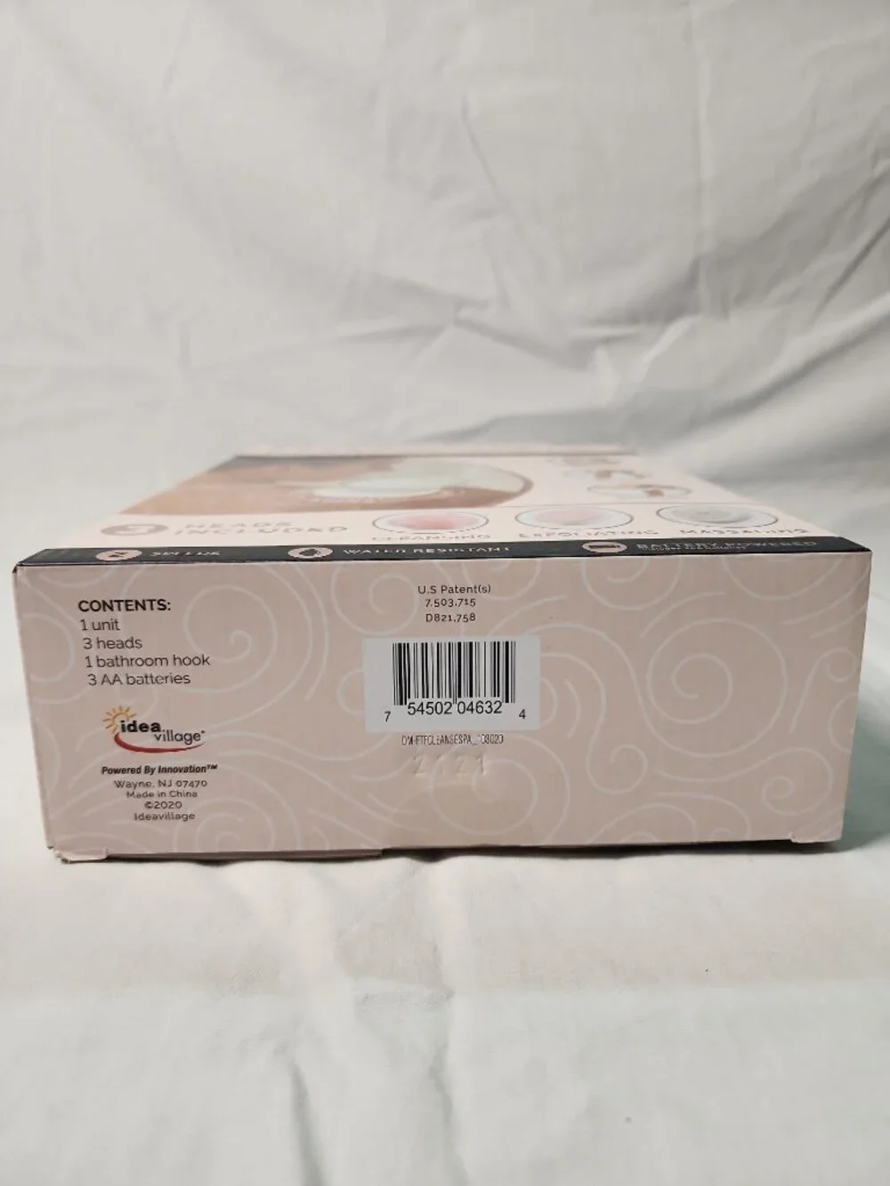 Finishing Touch Flawless Cleanse Spa Spinning Spa Brush 3 Heads Water Resistant